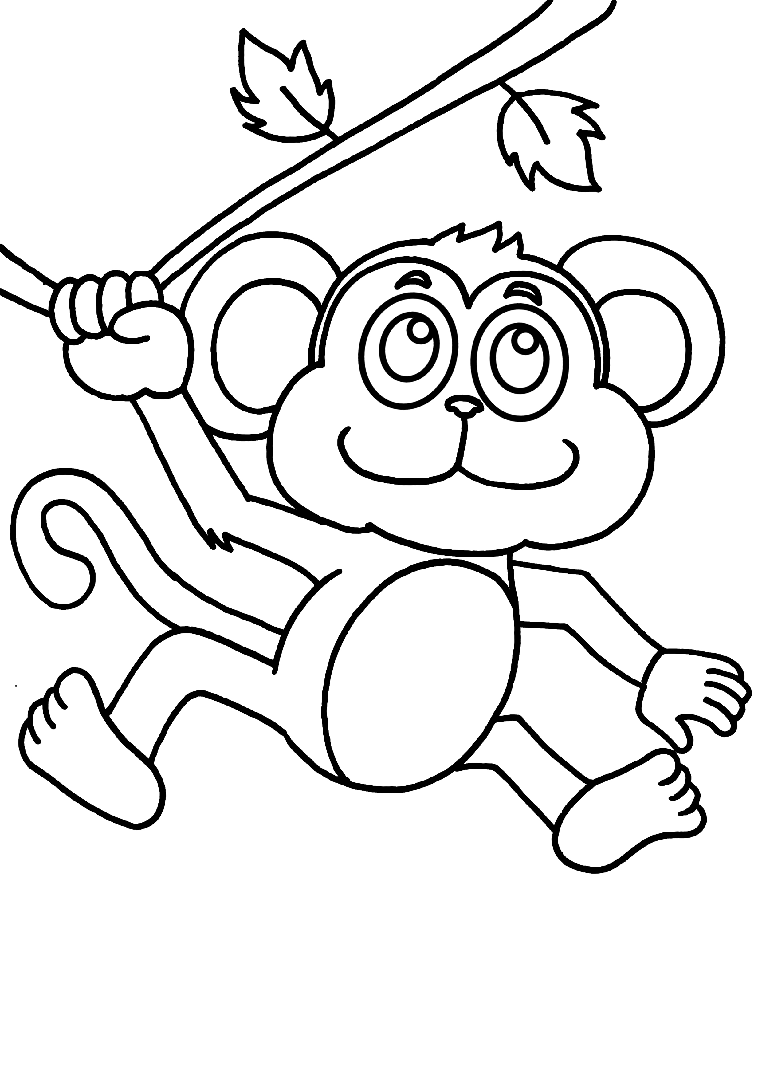 Página para colorir: Macaco (animais) #14264 - Páginas para Colorir Imprimíveis Gratuitamente