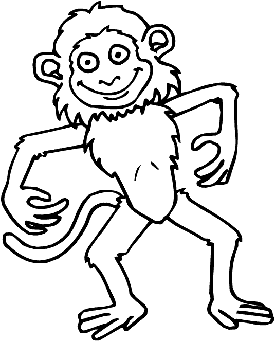 Página para colorir: Macaco (animais) #14317 - Páginas para Colorir Imprimíveis Gratuitamente