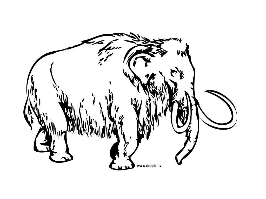 Página para colorir: Mamute (animais) #19175 - Páginas para Colorir Imprimíveis Gratuitamente
