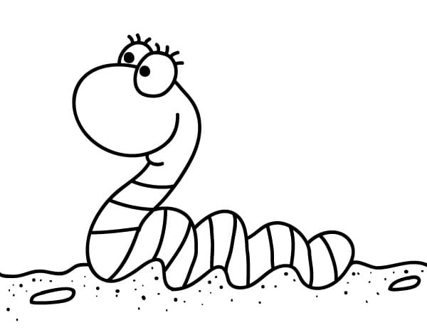 Desenho gratuito Minhoca #214606 da colecao Animais para imprimir