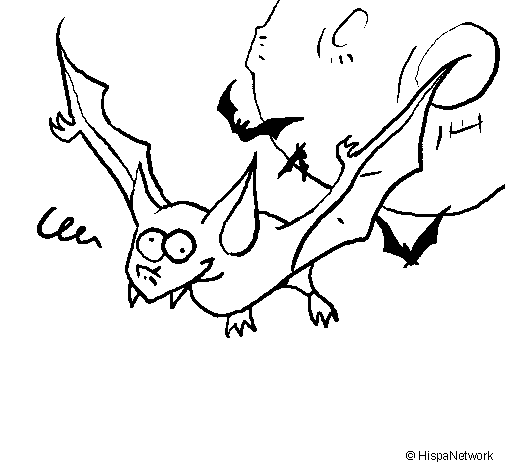 Desenho gratuito Morcego #2003 da colecao Animais para imprimir