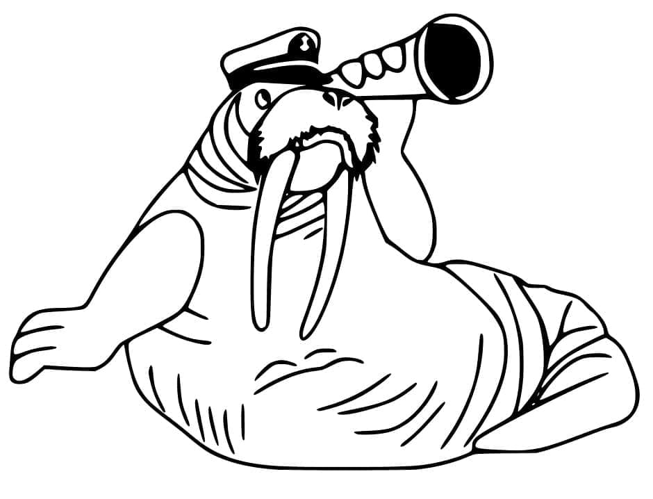 Desenho gratuito Morsa #208653 da colecao Animais para imprimir