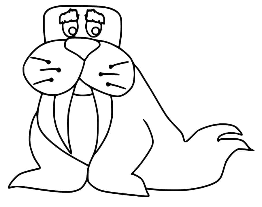Desenho gratuito Morsa #208698 da colecao Animais para imprimir