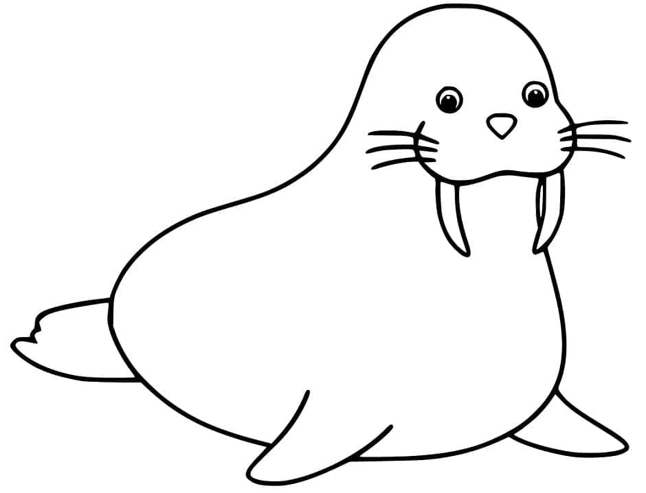 Desenho gratuito Morsa #208701 da colecao Animais para imprimir