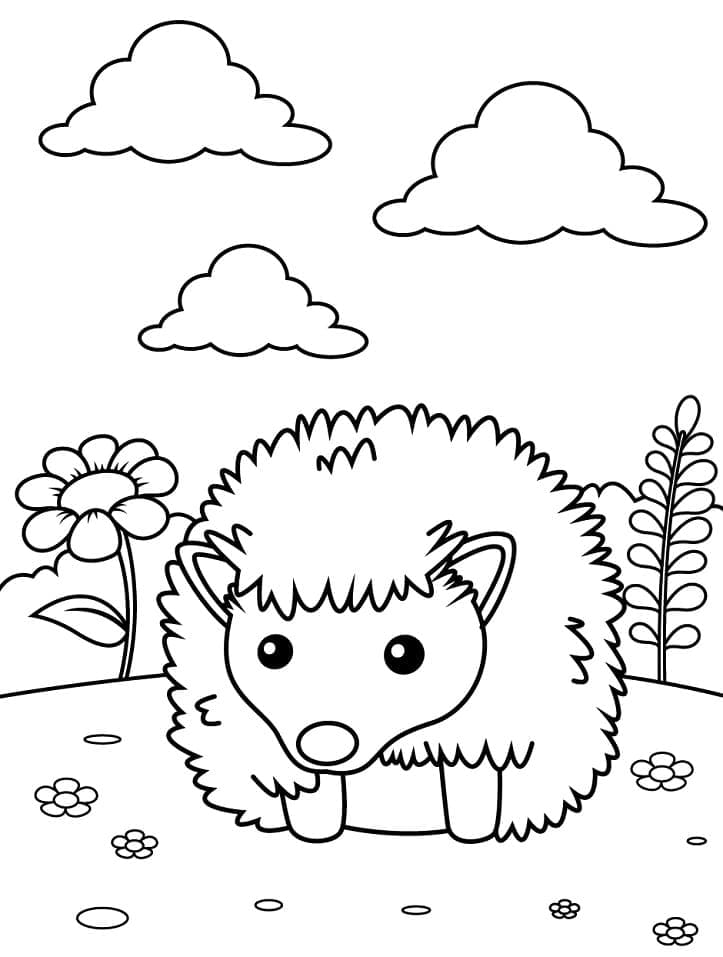 Desenho gratuito Ouriço #190606 da colecao Animais para imprimir