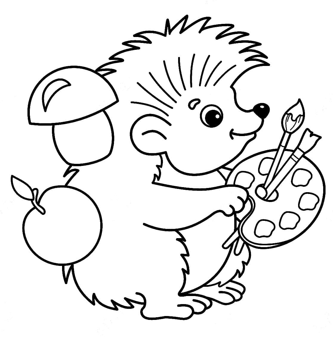 Desenho gratuito Ouriço #190611 da colecao Animais para imprimir