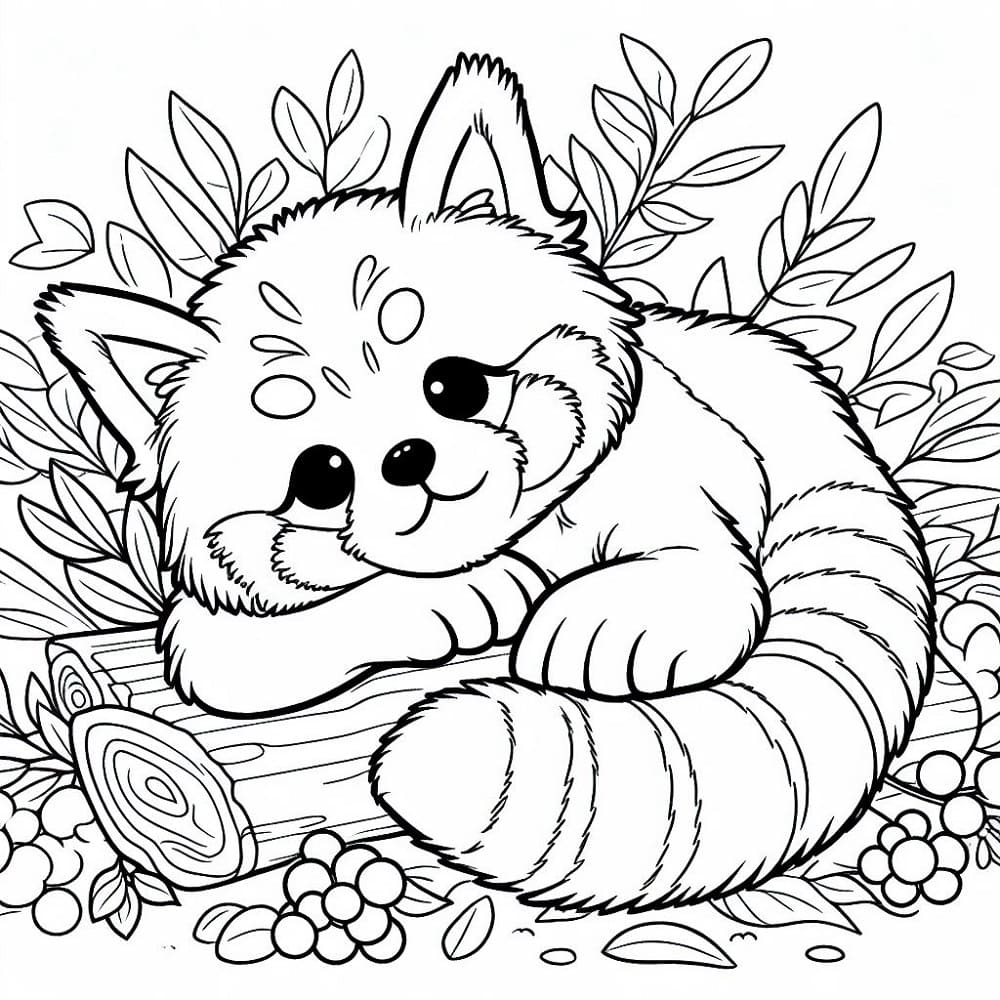 Desenho gratuito Panda Vermelho #212038 da colecao Animais para imprimir