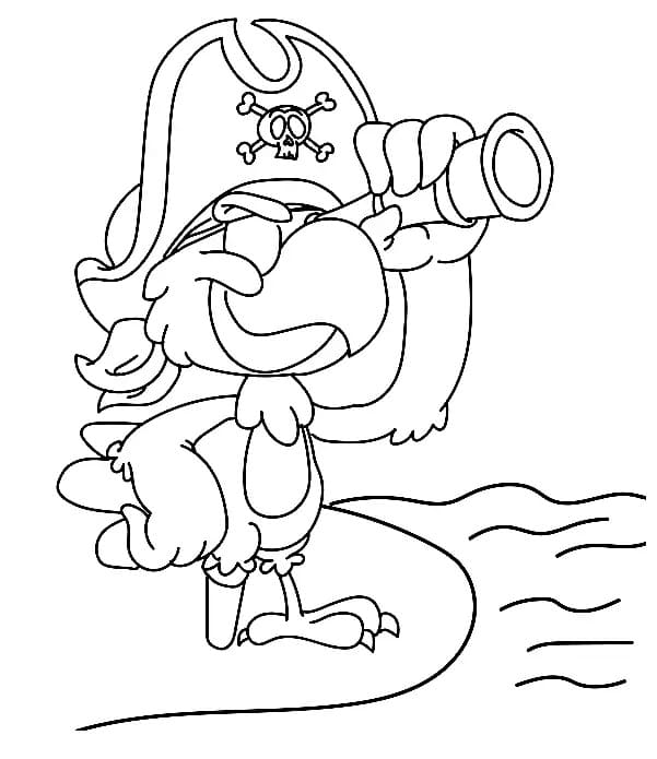 Desenho imprimível de Papagaio #179086 para colorir, pertence à coleção Animais