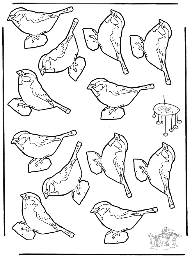 Página para colorir: pássaros (animais) #11989 - Páginas para Colorir Imprimíveis Gratuitamente