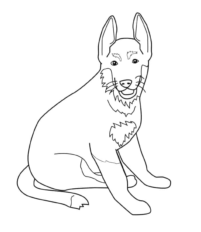Desenho gratuito Pastor Alemão #214088 da colecao Animais para imprimir