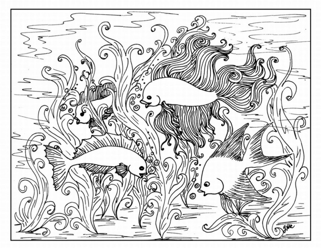Página para colorir: Peixe (animais) #17210 - Páginas para Colorir Imprimíveis Gratuitamente