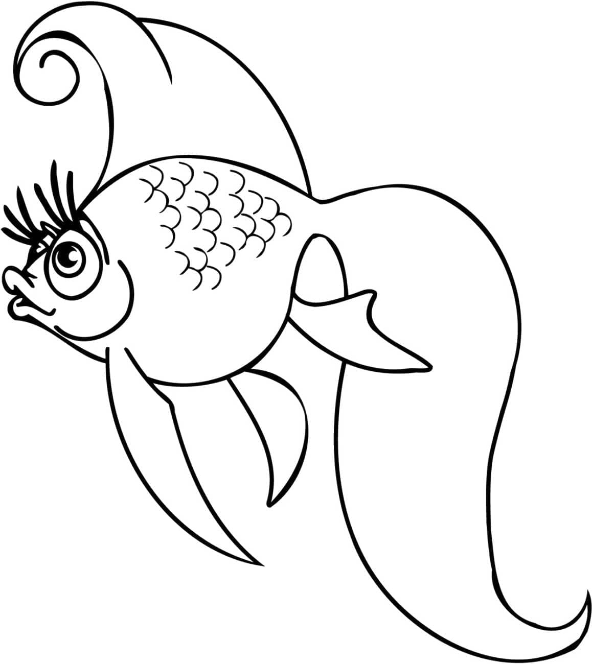 Desenho gratuito Peixe Dourado #208306 da colecao Animais para imprimir