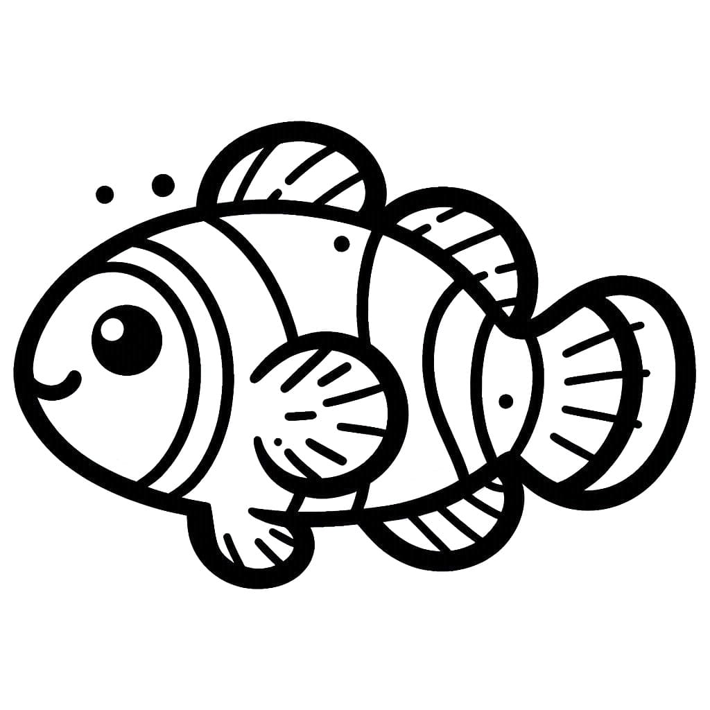 Desenho gratuito Peixe-palhaço #218310 da colecao Animais para imprimir