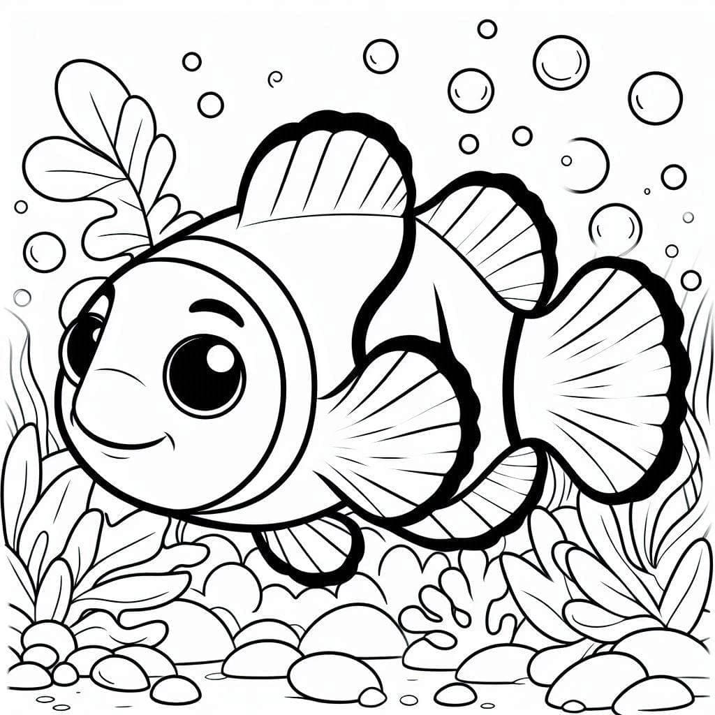 Desenho gratuito Peixe-palhaço #218316 da colecao Animais para imprimir