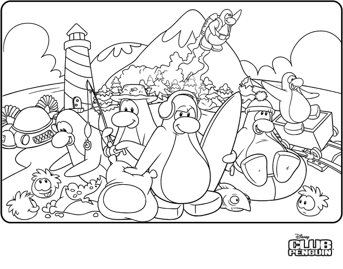 Página para colorir: Pinguim (animais) #16995 - Páginas para Colorir Imprimíveis Gratuitamente