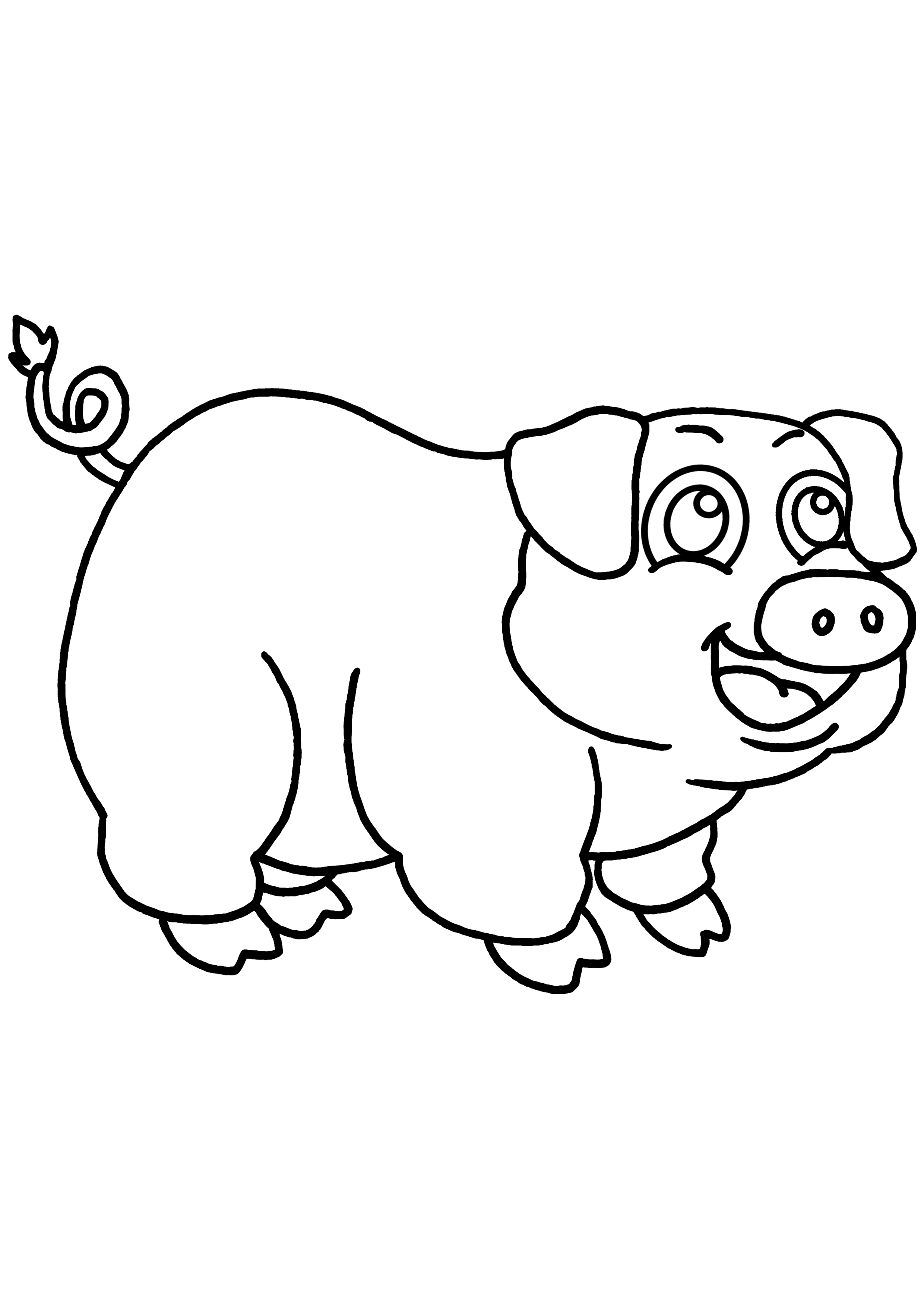Página para colorir: Porco (animais) #3620 - Páginas para Colorir Imprimíveis Gratuitamente