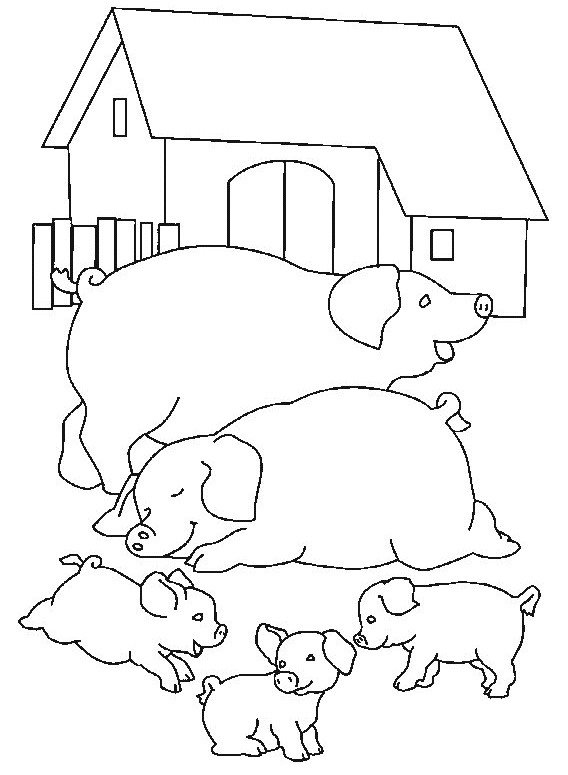 Página para colorir: Porco (animais) #3675 - Páginas para Colorir Imprimíveis Gratuitamente