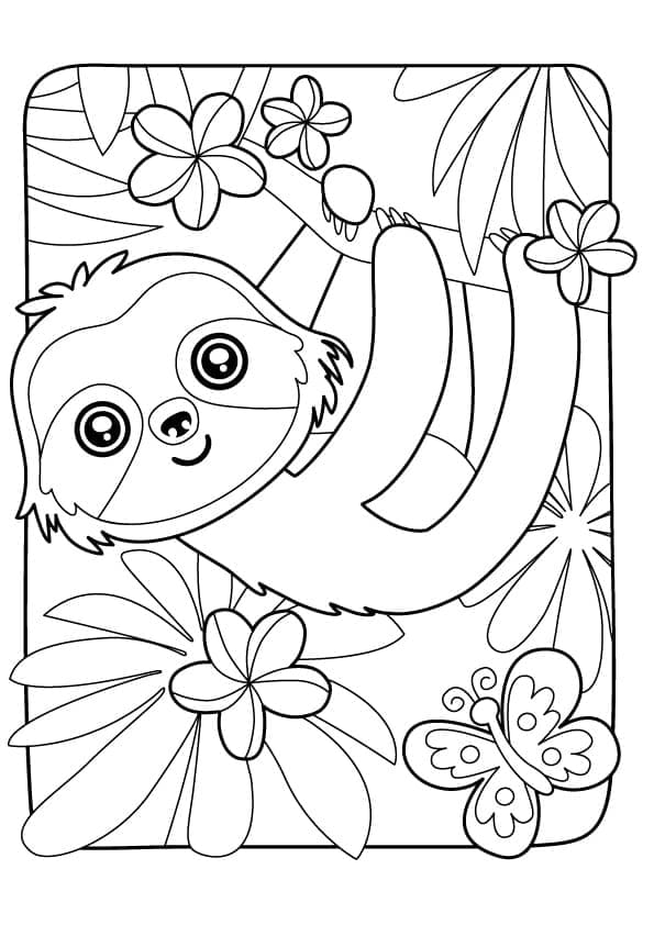 Desenho gratuito Preguiça #210423 da colecao Animais para imprimir