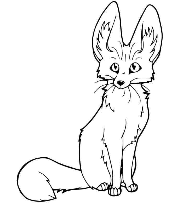 Desenho imprimível de Raposa #179500 para colorir, pertence à coleção Animais