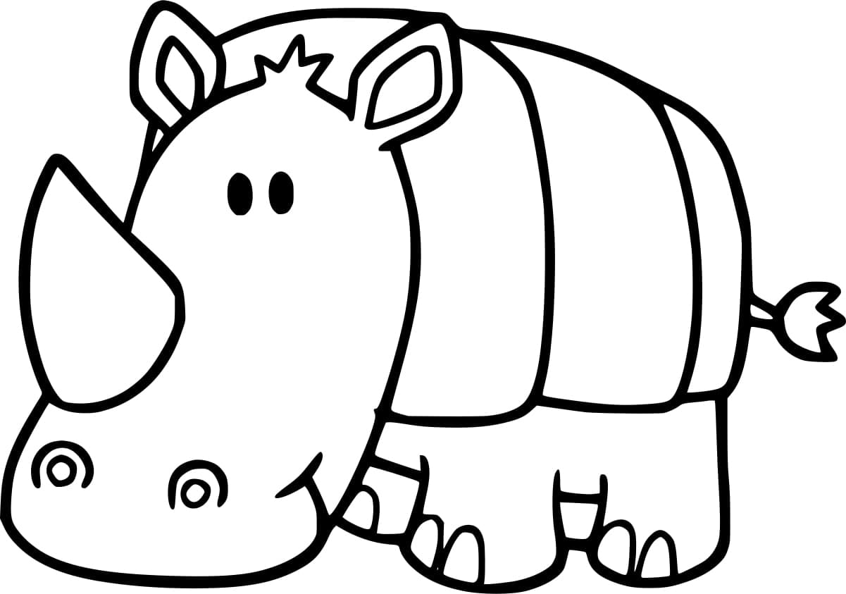 Desenho gratuito Rinoceronte #206642 da colecao Animais para imprimir