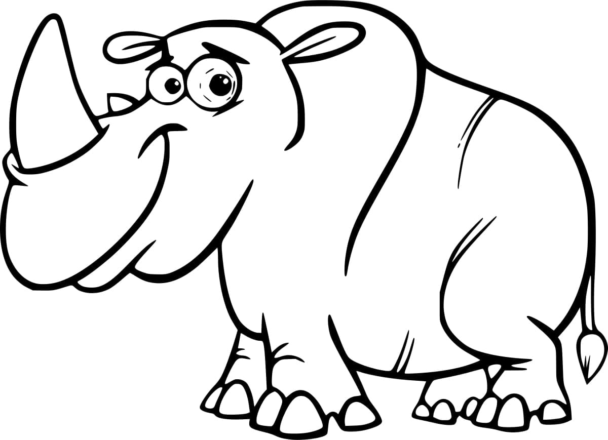 Desenho gratuito Rinoceronte #206645 da colecao Animais para imprimir