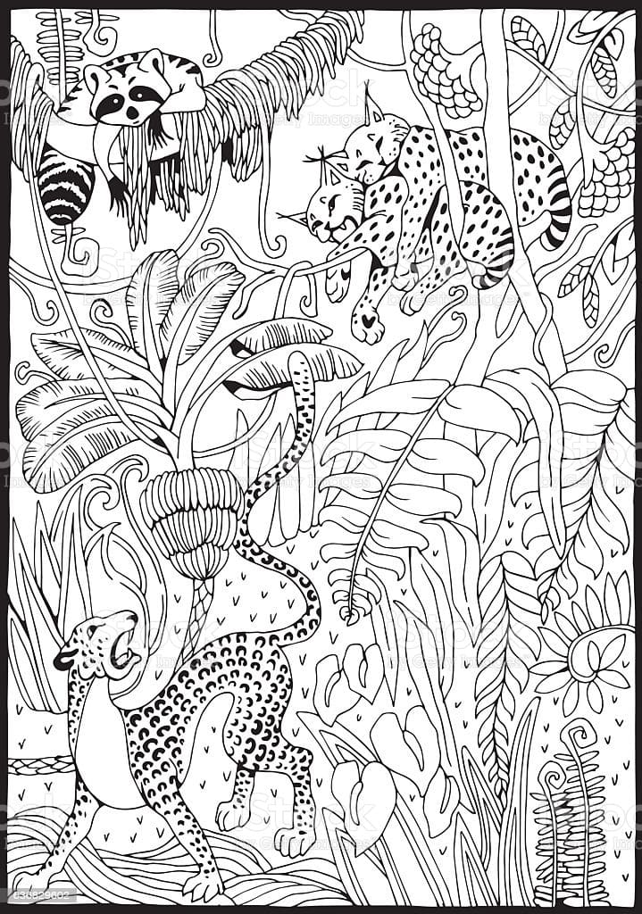 Desenho gratuito Selva #181011 da colecao Animais para imprimir