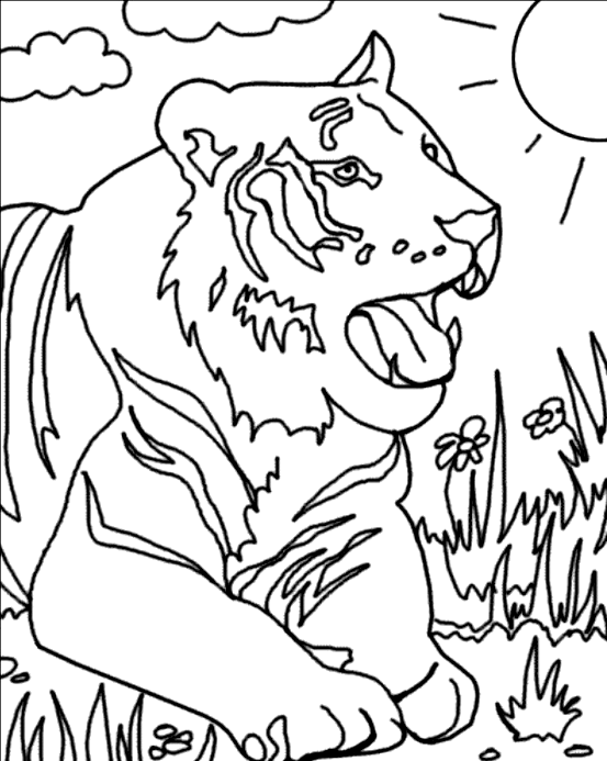 Página para colorir: Tigre (animais) #13602 - Páginas para Colorir Imprimíveis Gratuitamente