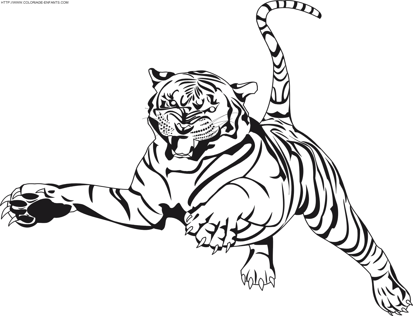 Página para colorir: Tigre (animais) #13608 - Páginas para Colorir Imprimíveis Gratuitamente