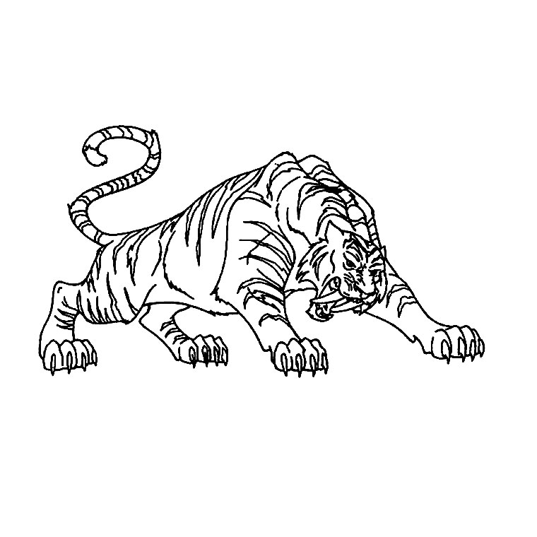 Página para colorir: Tigre (animais) #13617 - Páginas para Colorir Imprimíveis Gratuitamente