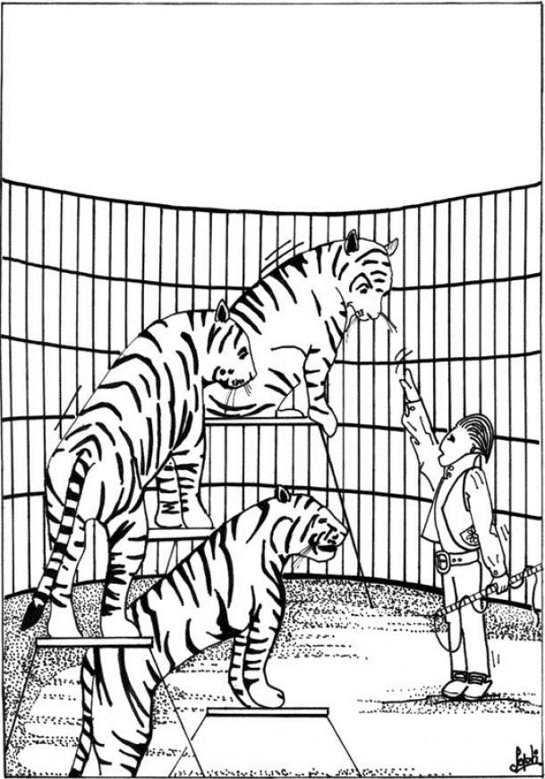 Página para colorir: Tigre (animais) #13646 - Páginas para Colorir Imprimíveis Gratuitamente