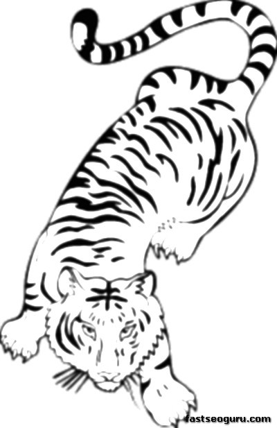 Página para colorir: Tigre (animais) #13663 - Páginas para Colorir Imprimíveis Gratuitamente