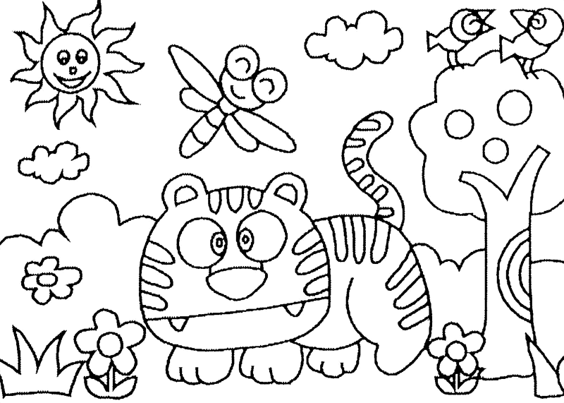 Página para colorir: Tigre (animais) #13745 - Páginas para Colorir Imprimíveis Gratuitamente