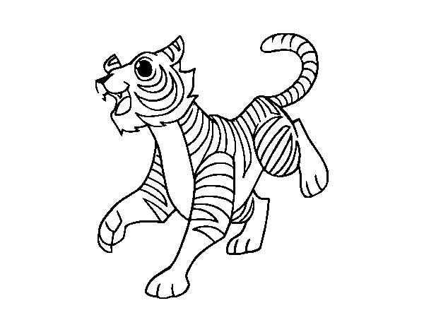 Página para colorir: Tigre (animais) #13770 - Páginas para Colorir Imprimíveis Gratuitamente