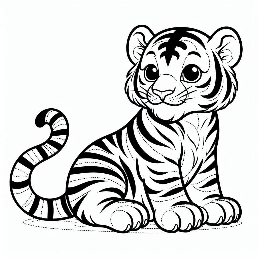 Desenho gratuito Tigre #216763 da colecao Animais para imprimir
