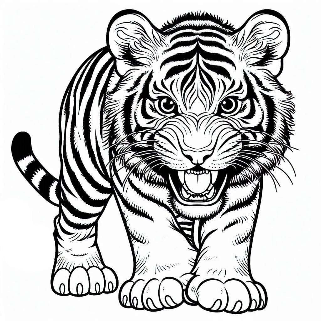 Desenho gratuito Tigre #216770 da colecao Animais para imprimir
