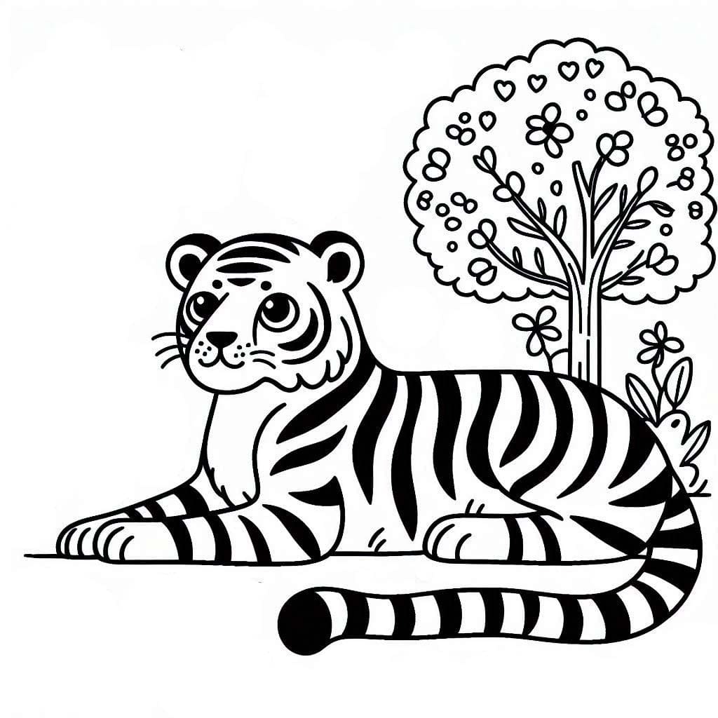 Desenho gratuito Tigre #216776 da colecao Animais para imprimir
