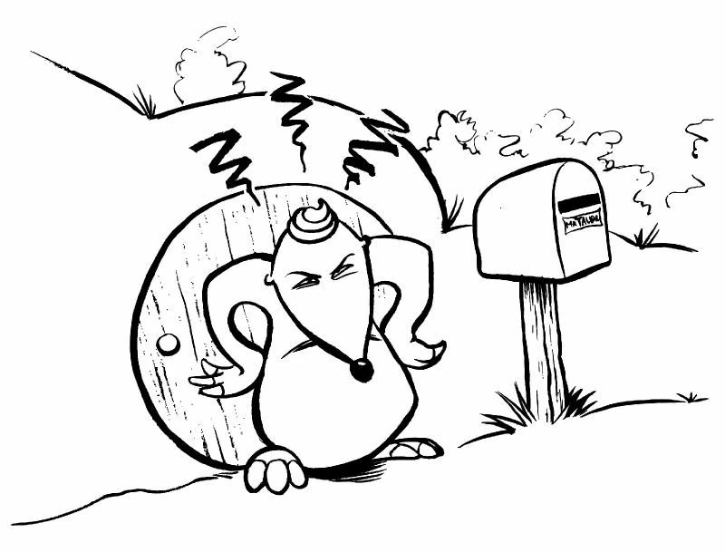 Imagem para colorir de Toupeira #19406 da nossa coleção Animais, fácil de imprimir