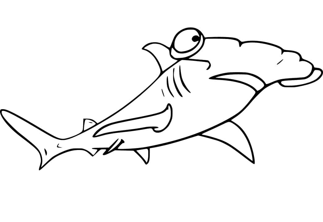 Desenho gratuito Tubarão-martelo #221007 da colecao Animais para imprimir Desenho gratuito Tubarão-martelo #221007 da colecao Animais para imprimir