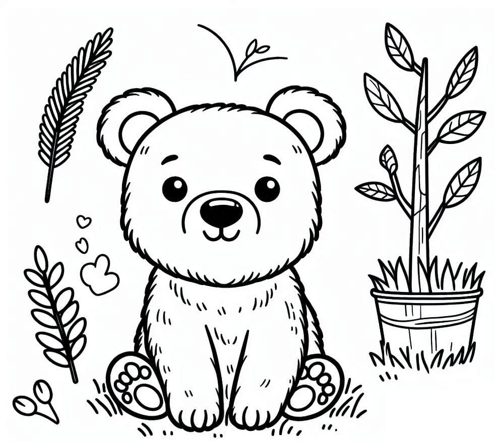 Desenho gratuito Ursinho #214469 da colecao Animais para imprimir
