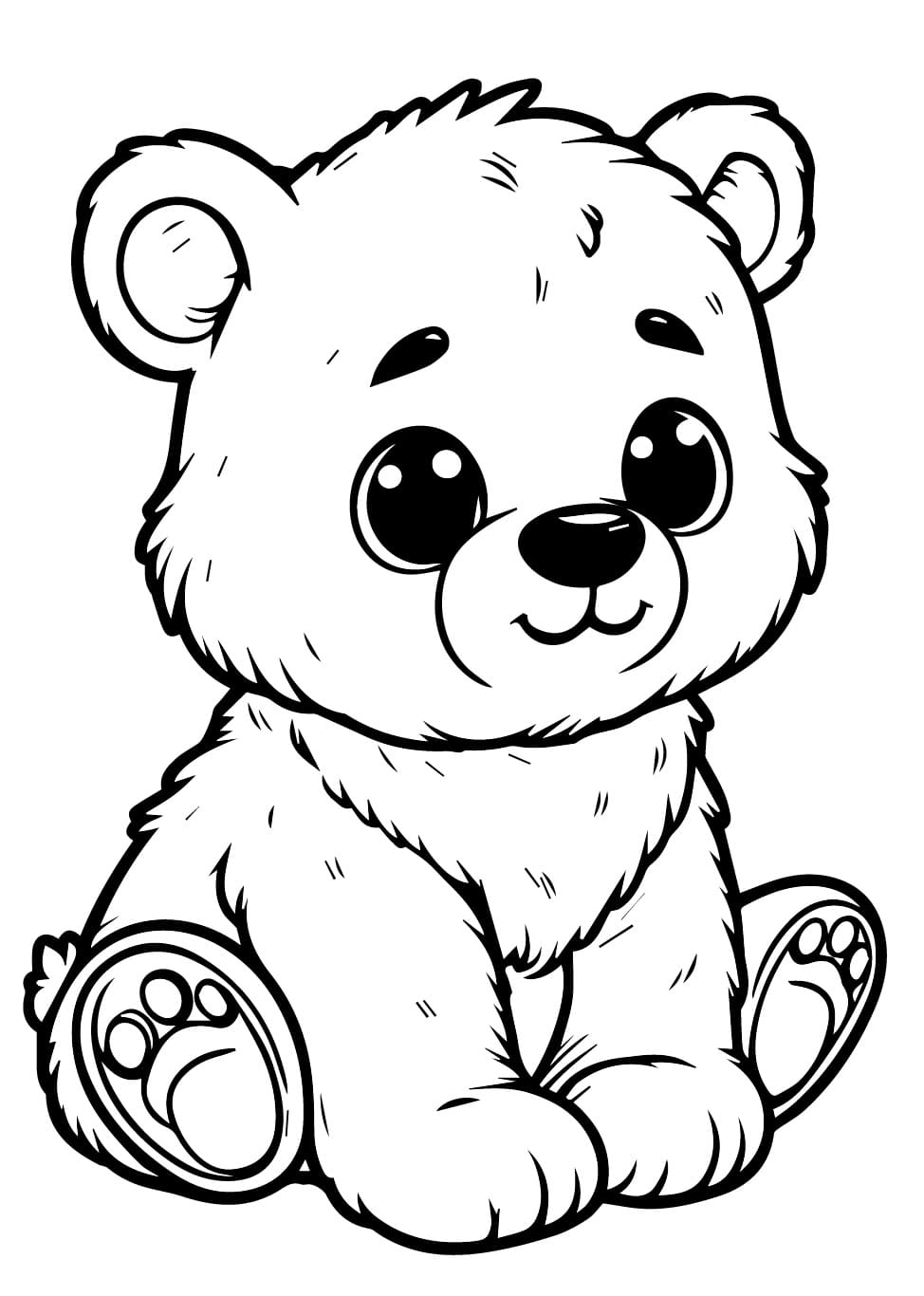 Desenho gratuito Ursinho #214471 da colecao Animais para imprimir