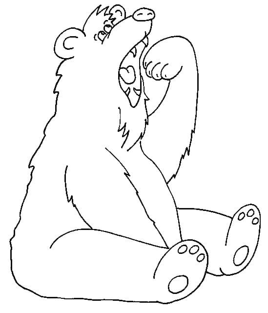 Desenho para colorir Urso #180709 da coleção Animais, pronto para imprimir