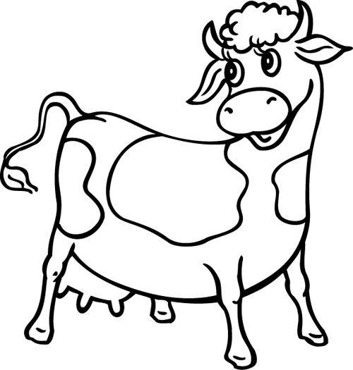Página para colorir: Vaca (animais) #13205 - Páginas para Colorir Imprimíveis Gratuitamente