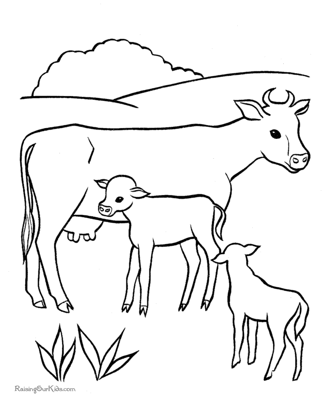 Página para colorir: Vaca (animais) #13207 - Páginas para Colorir Imprimíveis Gratuitamente