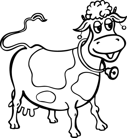 Página para colorir: Vaca (animais) #13214 - Páginas para Colorir Imprimíveis Gratuitamente