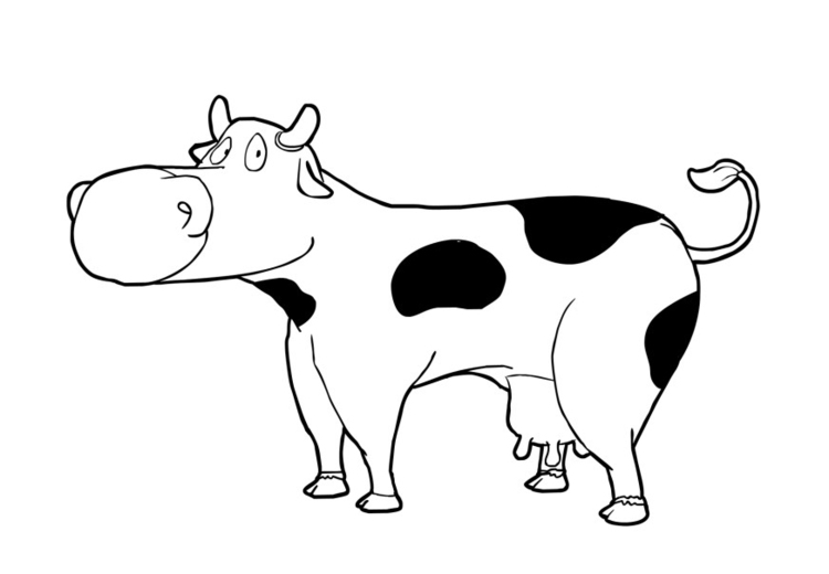 Página para colorir: Vaca (animais) #13226 - Páginas para Colorir Imprimíveis Gratuitamente