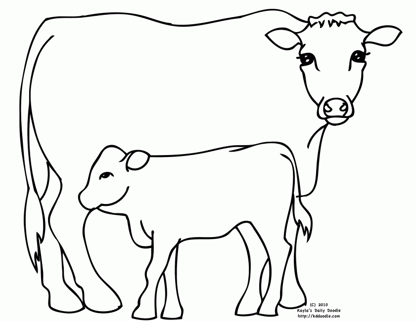 Página para colorir: Vaca (animais) #13282 - Páginas para Colorir Imprimíveis Gratuitamente