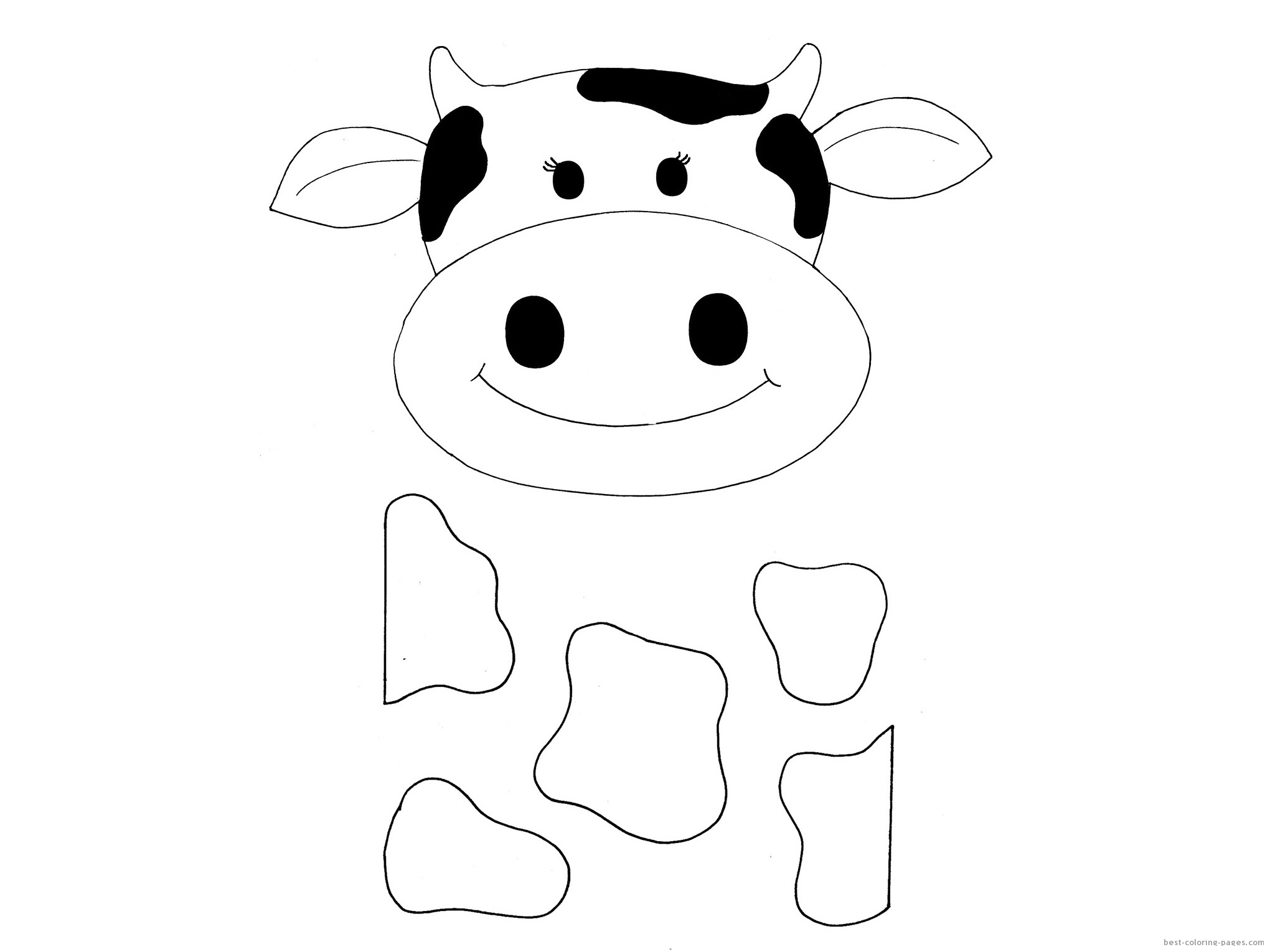 Página para colorir: Vaca (animais) #13315 - Páginas para Colorir Imprimíveis Gratuitamente