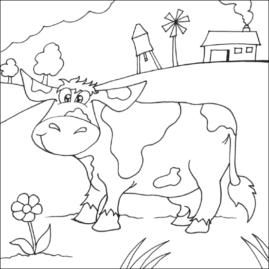 Página para colorir: Vaca (animais) #13366 - Páginas para Colorir Imprimíveis Gratuitamente