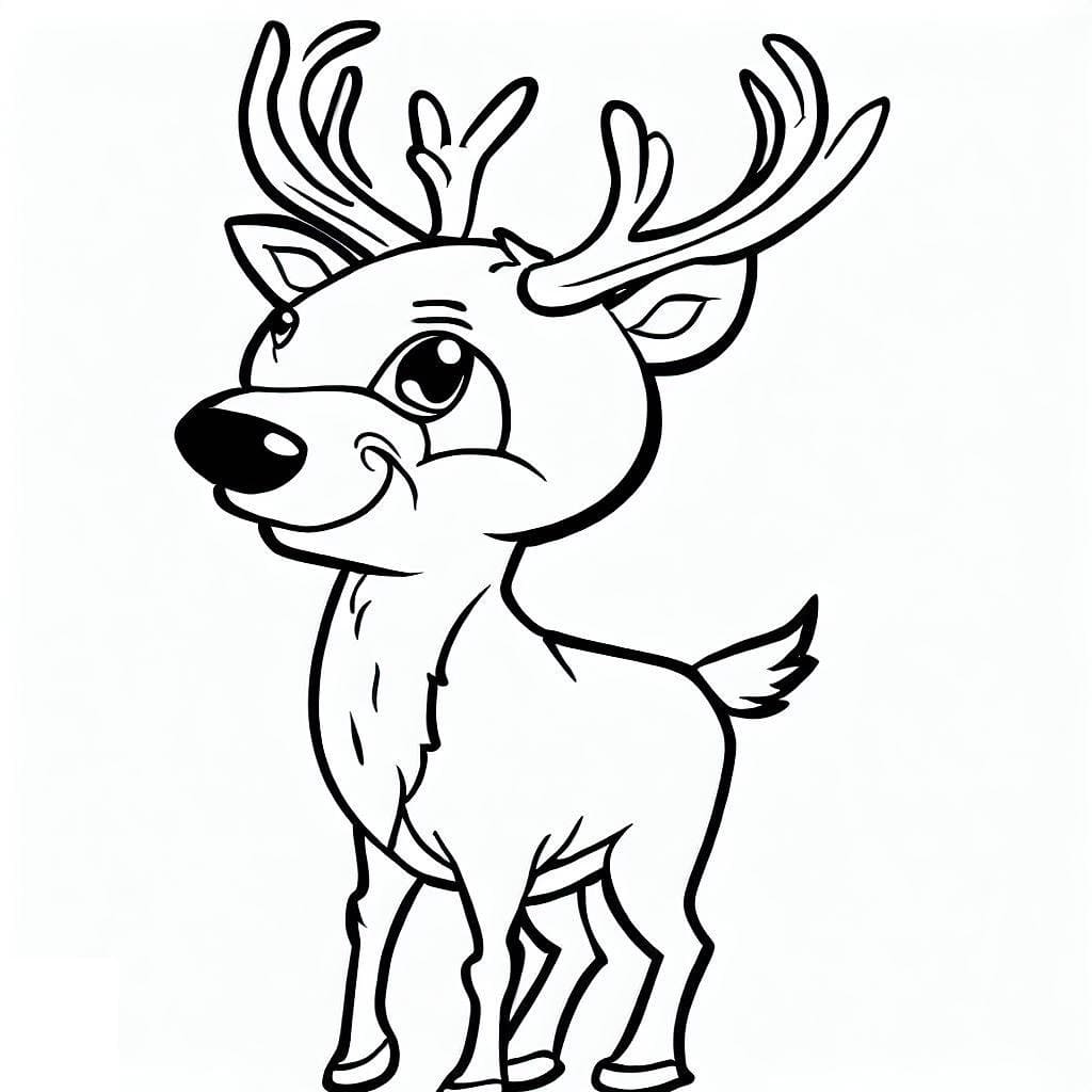 Desenho para colorir Veado #191042 da coleção Animais, pronto para imprimir Desenho para colorir Veado #191042 da coleção Animais, pronto para imprimir