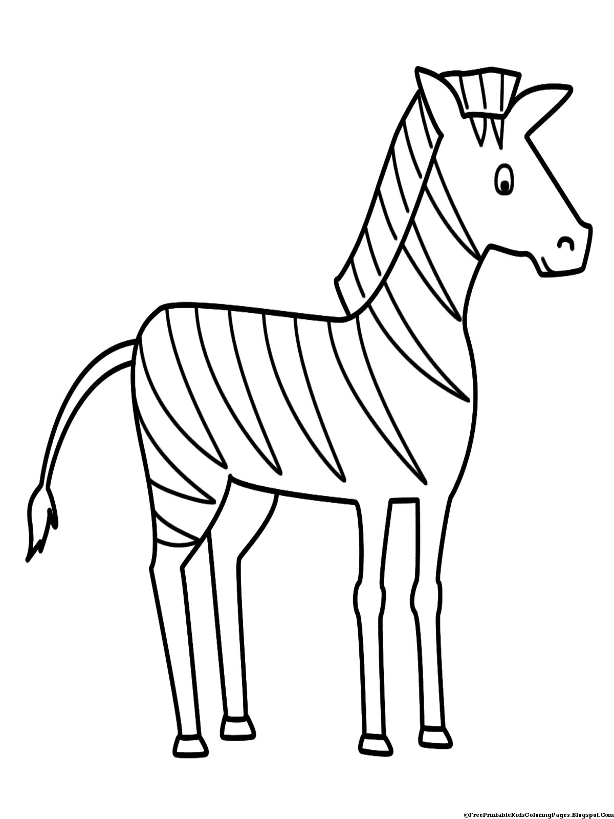 Página para colorir: Zebra (animais) #12967 - Páginas para Colorir Imprimíveis Gratuitamente
